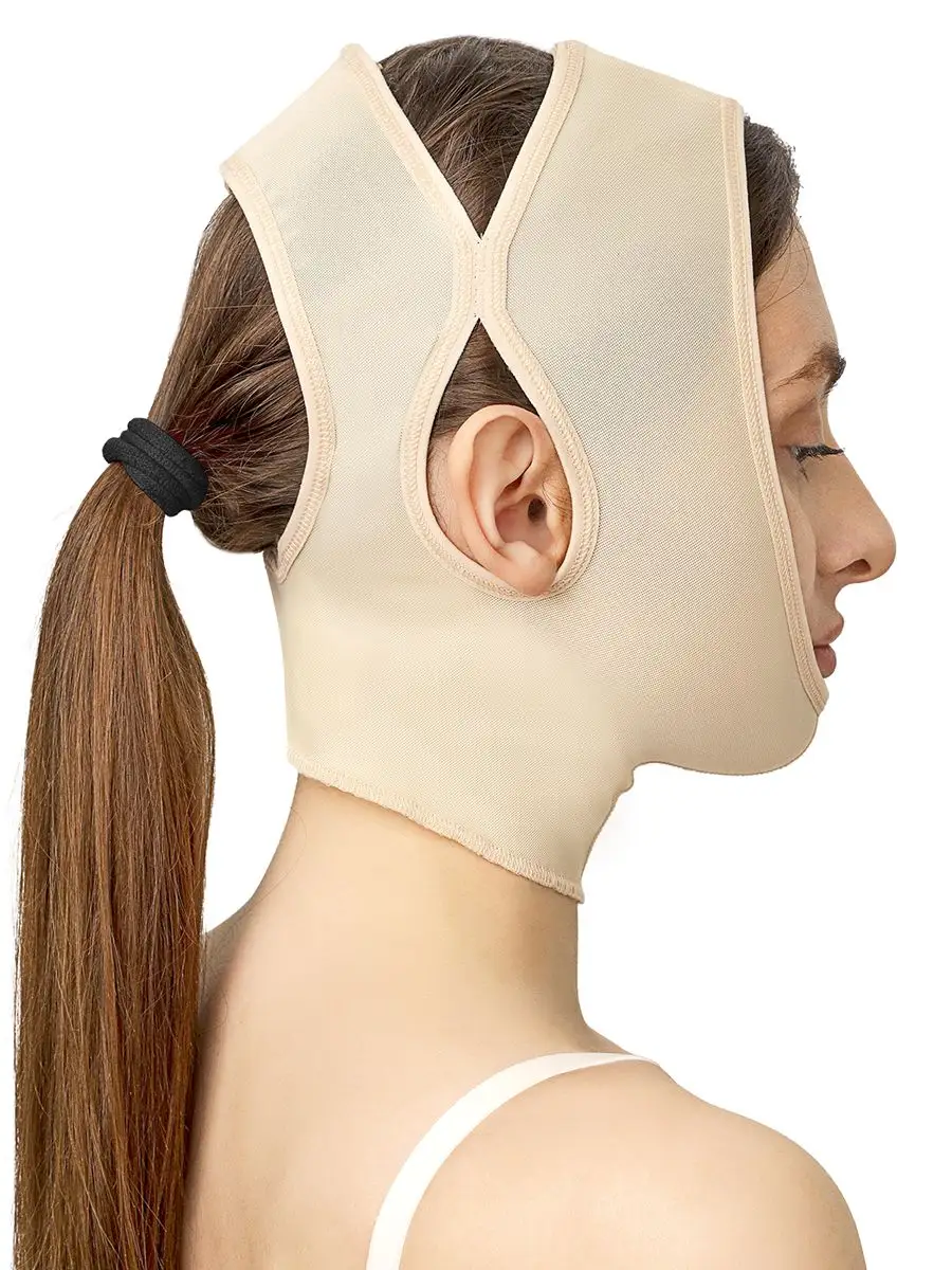 Лифтинг маска компрессионная послеоперационная бежевый