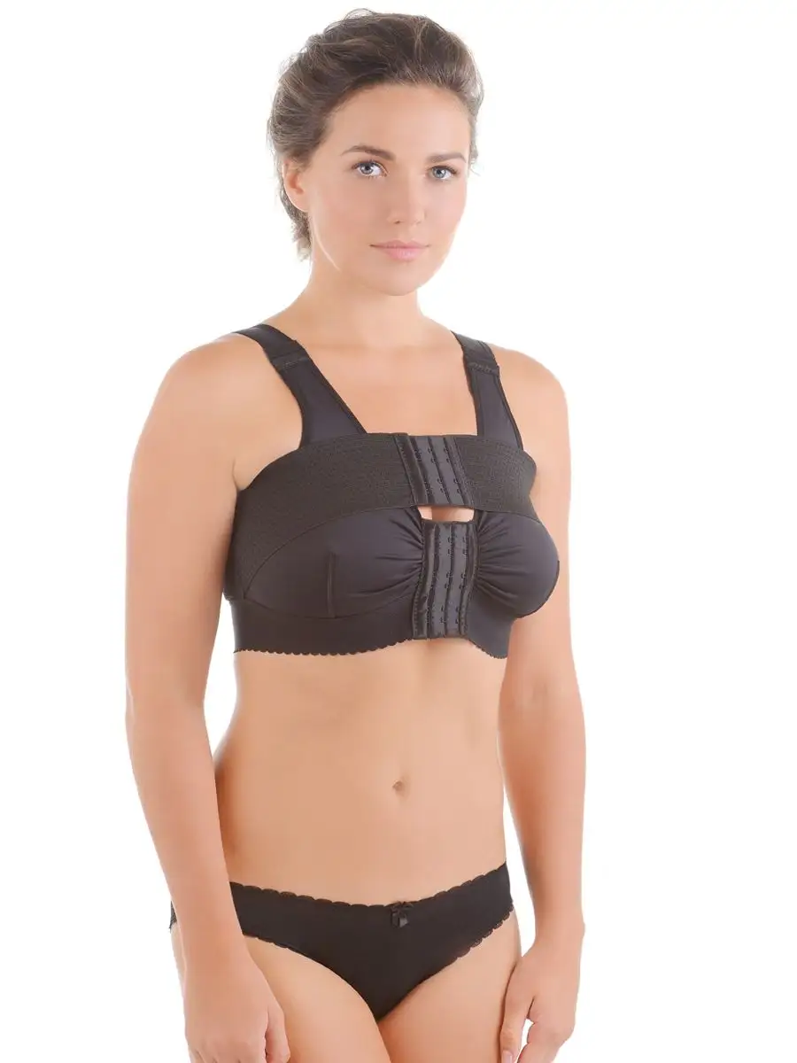 Бюстгальтер послеоперационный компрессионный 0166 черный