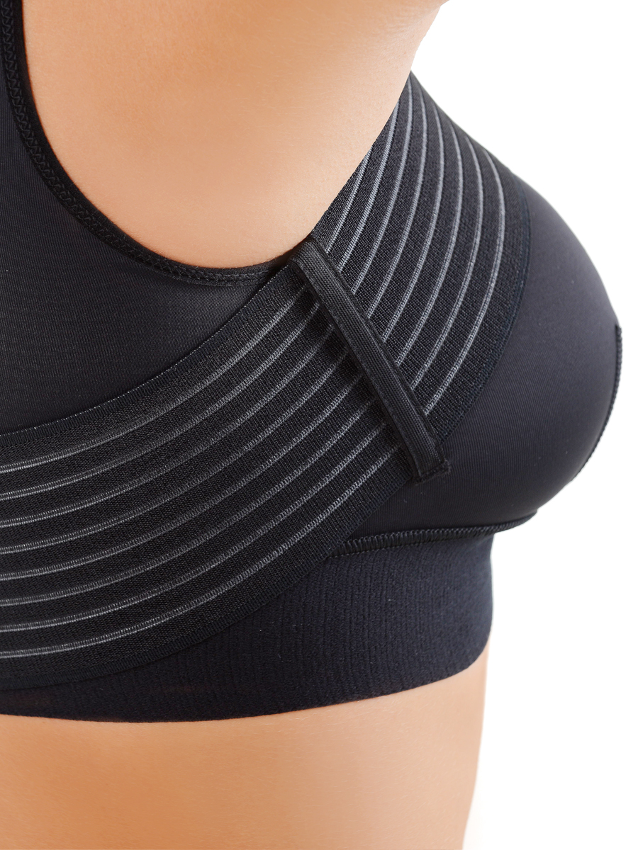 Бюстгальтер послеоперационный компрессионный 1866 черный